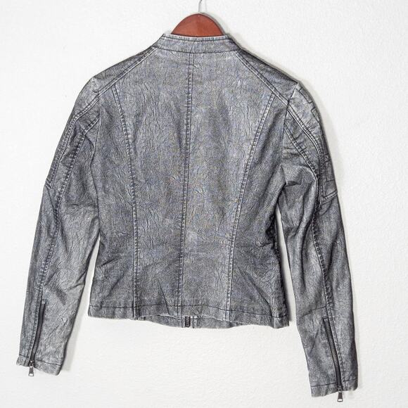 Runway New York Women’s Moto Jacket Cyberpunk Grunge-Glam Clubwear Size Small - Picture 2 of 12